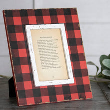Load image into Gallery viewer, Plaid Photo Frame - Red
