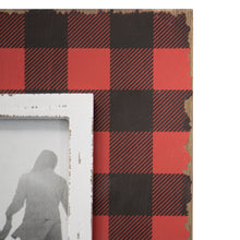 Load image into Gallery viewer, Plaid Photo Frame - Red
