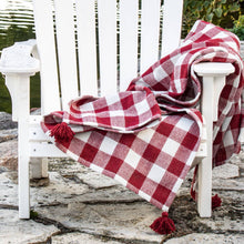 Load image into Gallery viewer, Hand Woven Bennet Throw - Red
