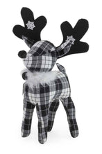 Load image into Gallery viewer, Black and White Plaid Deer
