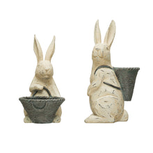 Load image into Gallery viewer, Resin Rabbit with Basket
