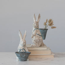 Load image into Gallery viewer, Resin Rabbit with Basket
